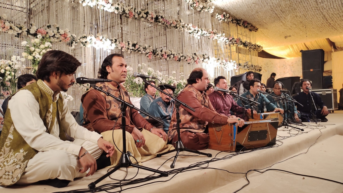 Rizwan Moazzam Qawals with Performance at peak in Lahore Event 001