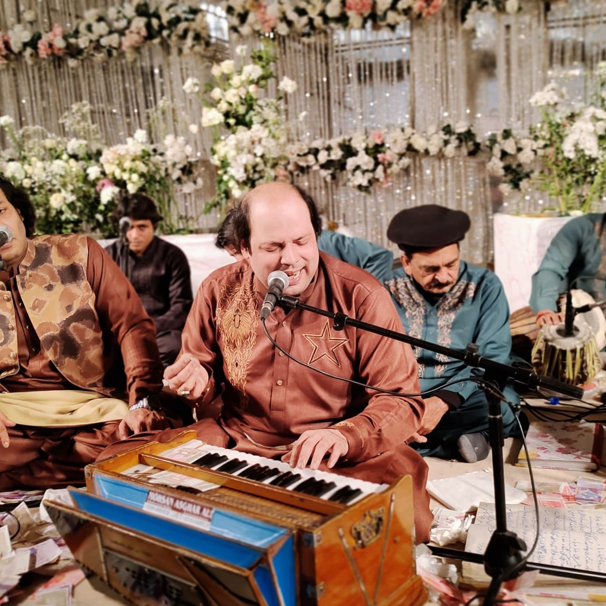 Rizwan Moazzam Qawals with Performance at peak in Lahore Event 003