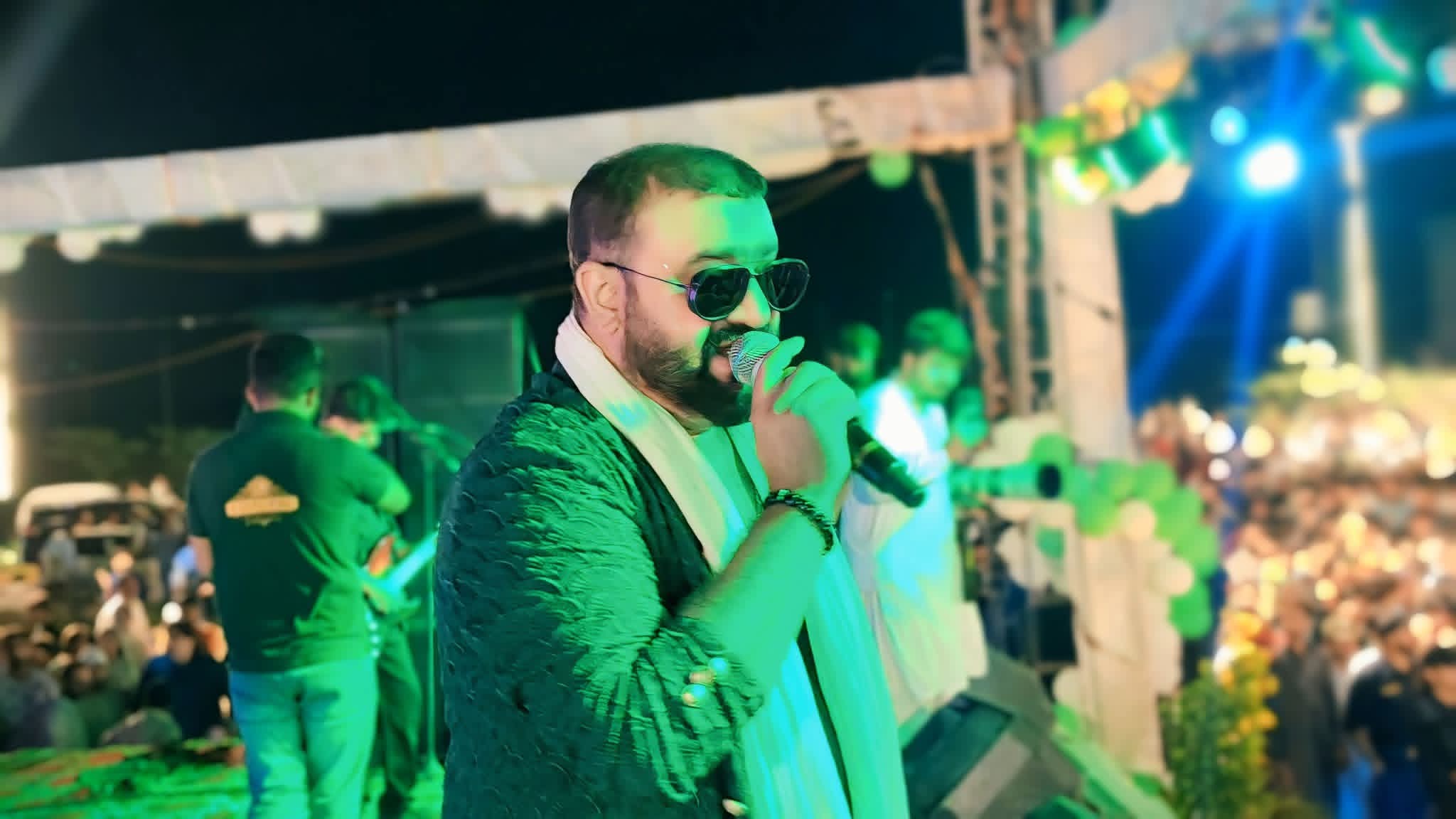 Sahir Ali Bagga at Mehria Town Attock on Independence Day
